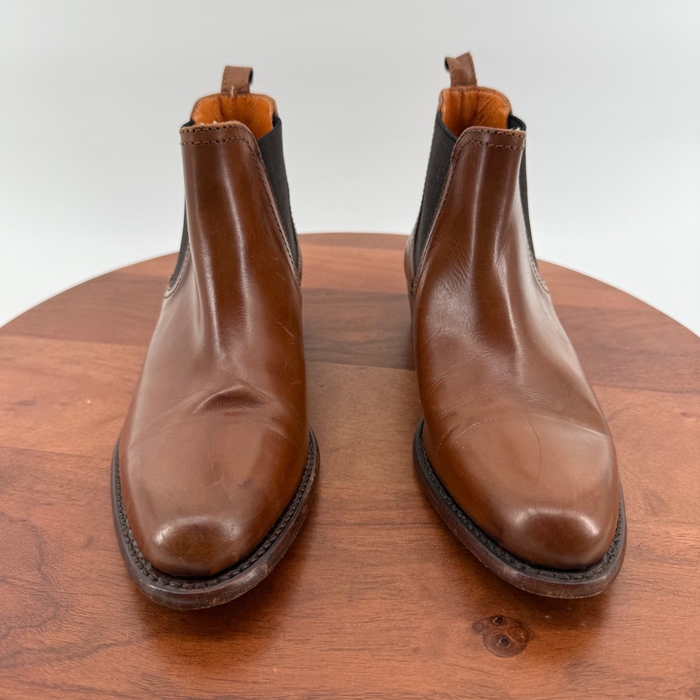Frye Chelsea Boots Cognac Brown Leather Goodyear Welt Made in Spain Women 6 - Picture 5 of 11